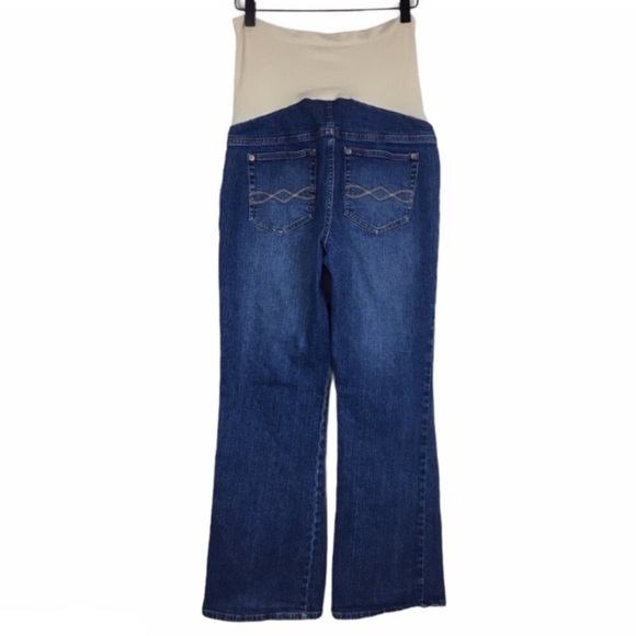 MOTHERHOOD MATERNITY Jeans Secret Fit Belly Stretch Denim Petite Medium 8-10 - Picture 3 of 14